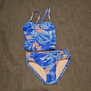 Carter's Blue and Pink Floral Kids Bikini